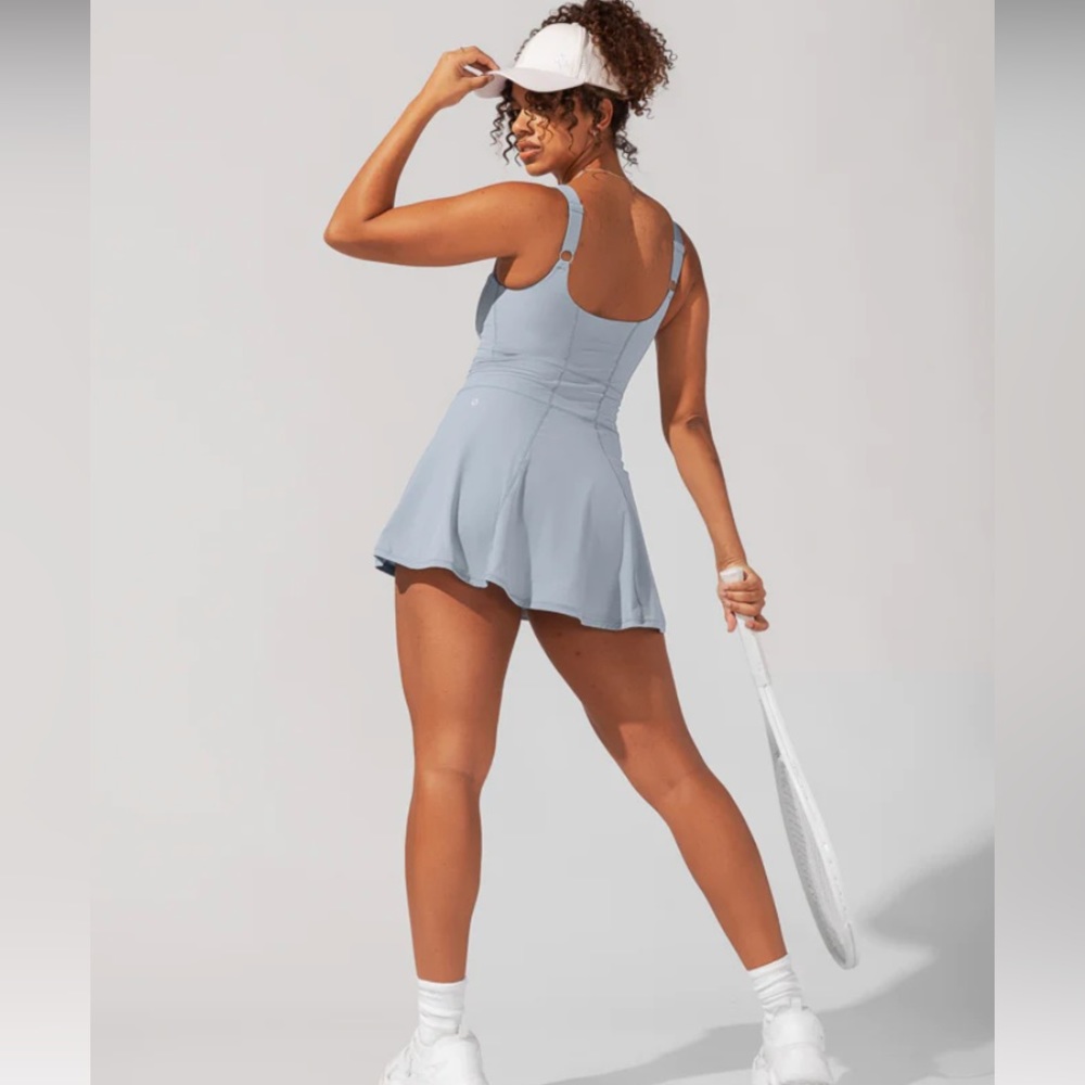 Women's Light Blue Mini Dress - Picture 5 of 10